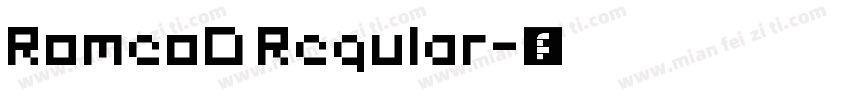 RomeoD Regular字体转换